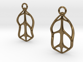 NFE Earrings in Natural Bronze