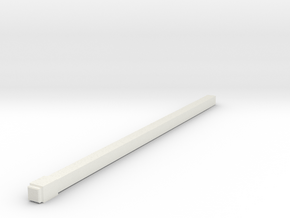 1 50 Square Pole 8MM X 240MM in White Natural Versatile Plastic