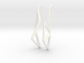 sWINGS Structura Earrings in White Processed Versatile Plastic