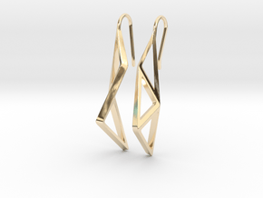 sWINGS Structura Earrings in 14k Gold Plated Brass