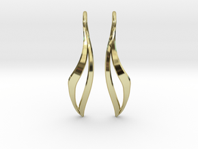 sWINGS Sharp Earrings in 18k Gold Plated Brass