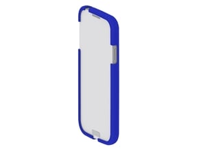 DD - Samsung Galaxy S4 - Bumper in Blue Processed Versatile Plastic