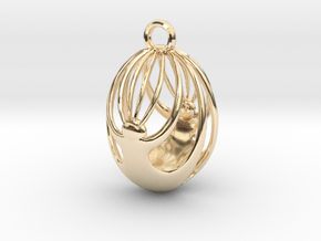Klander Pendant in 14k Gold Plated Brass