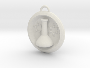 Volumetric Flask Medalion in White Natural Versatile Plastic