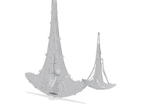Destiny and Seed ship armada scale in Tan Fine Detail Plastic