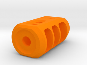 Venom Airsoft Muzzle Brake (14mm Self-Cutting) in Orange Processed Versatile Plastic