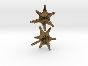 Sea Star Earrings in Natural Bronze