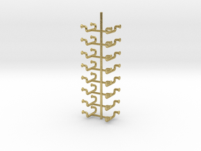 1/35 DKM UBoot Ladders Set x16 in Natural Brass