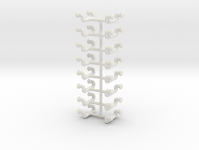 1/48 DKM UBoot Ladders Set x16 in White Natural Versatile Plastic