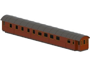 RCo1 - Swedish passenger wagon in Tan Fine Detail Plastic