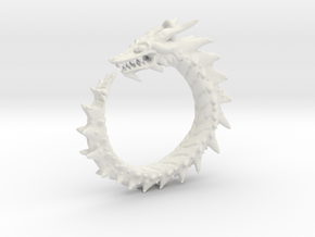 Dragon Amulet Complex in White Natural Versatile Plastic