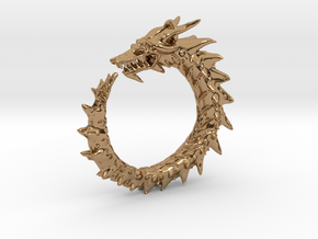 Dragon Amulet Complex in Polished Brass