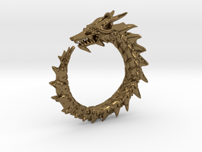 Dragon Amulet Complex in Polished Bronze