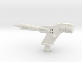 Hot Rodder Gun in White Natural Versatile Plastic