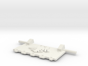Space Crows God-Hammer Tank front hatch R in White Natural Versatile Plastic
