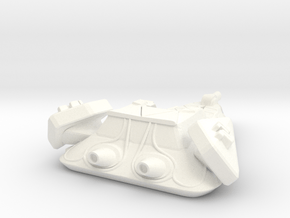 Robotic Destroyer in White Processed Versatile Plastic