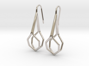 A-Line Honey Earrings. Fine Elegance. in Platinum