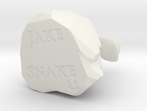 Jake the Snake in White Natural Versatile Plastic