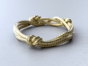 Rope ring in 18k Gold Plated Brass: 5 / 49