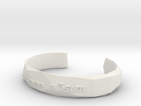 Bracelet Basic small in White Natural Versatile Plastic