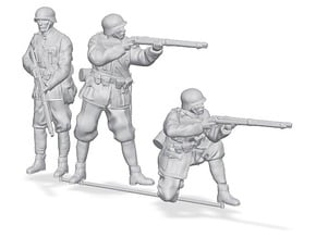1/35th scale 3 x Hungarian soldiers in Tan Fine Detail Plastic