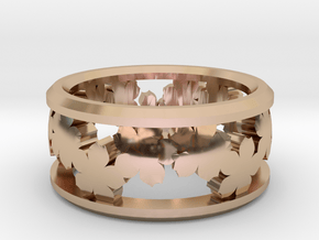 Sakura Ring in 14k Rose Gold Plated Brass: 5.5 / 50.25