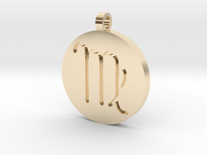Virgo Pendant in 14k Gold Plated Brass