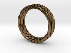 Giant's Ring (6mm, vertical pattern) in Polished Bronze: 8.75 / 58.375