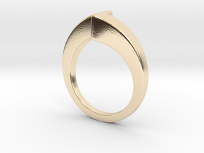 Dual pyramids rings in 14k Gold Plated Brass: 6.25 / 52.125