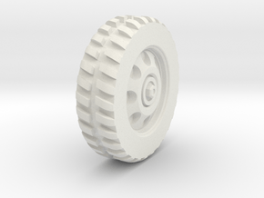 28mm Front TIre in White Natural Versatile Plastic