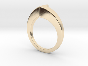 Dual pyramids rings in 14k Gold Plated Brass: 7.75 / 55.875