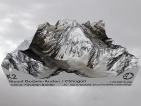 K2 / Mount Godwin-Austen: 6" in Full Color Sandstone