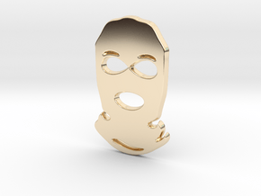 Balaclava Pendant in 14K Yellow Gold