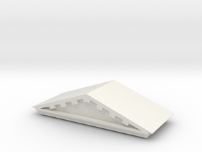 Hot Wheels Sto n Go Simple Bank Roof in White Natural Versatile Plastic