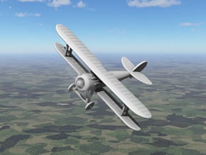Nieuport 28 in White Natural Versatile Plastic: 1:144
