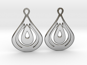 Drops Earrings in Polished Silver