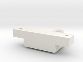 Einstellbarer Leitkielhalter für 2 Leiter Schleife in White Natural Versatile Plastic
