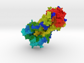 Haemagglutinin H3N2 Influenza Virus in Full Color Sandstone