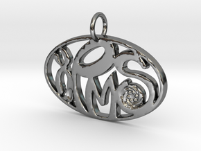 PMSF - Pendant in Fine Detail Polished Silver