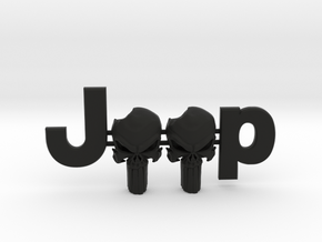 #CuzitsCustom 3D Punisher Skulls OEM Font in Black Natural Versatile Plastic: Small
