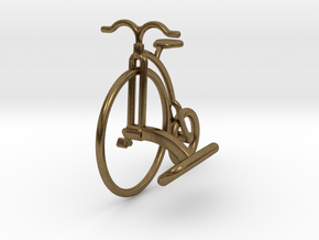 Vintage Bicycle Cufflink in Natural Bronze