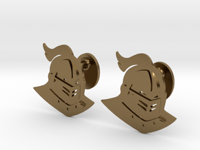 UCF Knight Cufflinks, Customizable in Polished Bronze