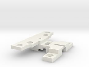 Adap. Carrera Uni 132 Body Slot.it HRS-2 Chassis in White Natural Versatile Plastic