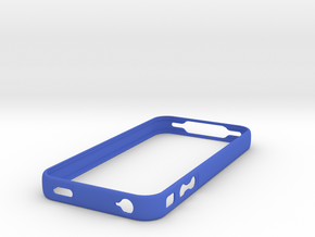 Bumper case for iPhone 4 in Blue Processed Versatile Plastic