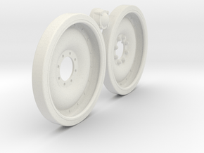 1/6 M113 APC 24x3 Road Wheel Set002 in White Natural Versatile Plastic