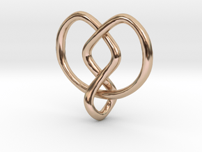 Endless Knot in 14k Rose Gold Plated Brass