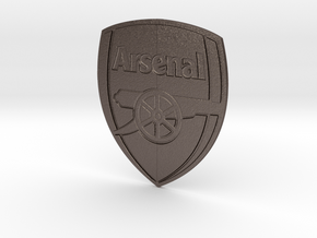 Arsenal Pendant in Polished Bronzed Silver Steel