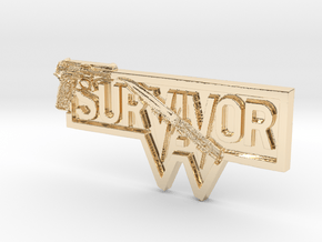 Survivor Pendant in 14K Yellow Gold