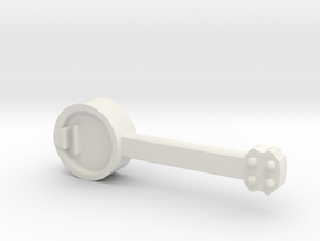 Banjo for Minifigure in White Natural Versatile Plastic