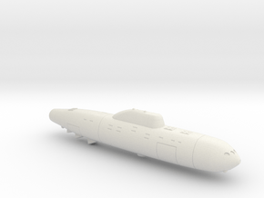3788 Scale Frax Submarine War Cruiser (SCW) MGL in White Natural Versatile Plastic